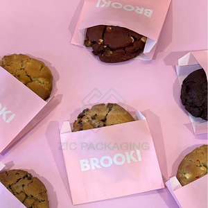 Factory Disposable Grease Proof Glassine Waxed Bags Fried Chicken Cookie <strong>Popcorn</strong> Packaging Food Safe Paper Bag Pink - Product Image 3