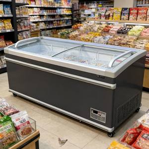 <span class=keywords><strong>Congélateur</strong></span> <span class=keywords><strong>horizontal</strong></span> commercial à corps isolé et design compact, vitrine de congélation commerciale - Product Image 1