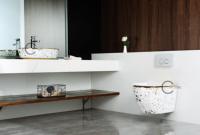 Toilettes de luxe suspendues au mur, salle de bain, Commode flottante en céramique, fermeture murale, toilettes