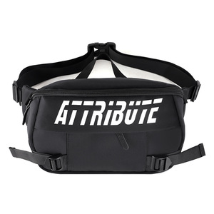 Nouvelle sacoche banane unisexe en nylon, sac de taille pour la course, sac de poitrine étanche pour la randonnée et le cyclisme, avec pompon et strass - Product Image 2