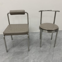 Ensemble de table à manger moderne de luxe en acier inoxydable argenté brossé de haute qualité pour les fêtes de cuisine restaurants hôtels