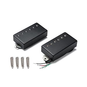 Pastillas Humbucker Alnico <span class=keywords><strong>V</strong></span> de Alta Calidad Hechas a Mano, Juego de Pastillas <span class=keywords><strong>Vintage</strong></span> para <span class=keywords><strong>Guitarra</strong></span> Eléctrica LP en Negro - Product Image 3