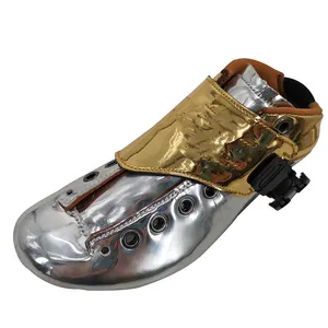 12layers full carbon fiber ODM/OEM professional luxury golden color inline speed skate boot