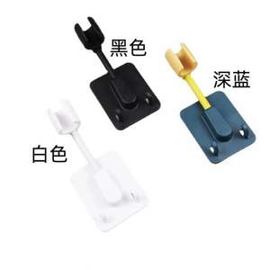 Support de douche non perforé auto-adhésif Base de pommeau de douche universelle Support de salle de bain Crochet mobile réglable - Product Image 5