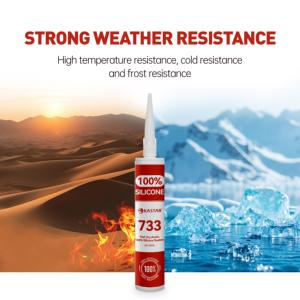 Oferta Especial: Sellador <span class=keywords><strong>de</strong></span> <span class=keywords><strong>Silicona</strong></span> KASTAR 733 100%, Adhesivo Elástico Resistente a la Intemperie - Product Image 2