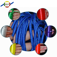Cordon tressé enduit imperméable en nylon/polyester, diamètre 3mm/4mm/5mm, pour vêtements, chaussures et sacs (vente en gros)