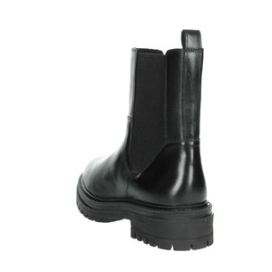 Da donna nero D26HRD 043NH stivaletti bassi con chiusura a Zip traspirante altezza crescente moda stile occidentale in gomma per l'autunno - Product Image 2