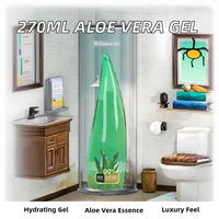 Gel d'aloe vera bio 99% 270 ml, soin réparateur pour la peau, réparation post-soleil, marque privée, gel d'aloe vera coréen apaisant