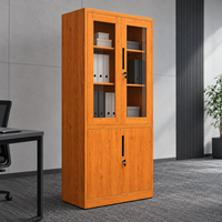 Armoire de classement en acier à grain de bois, verrouillable, pour bureau, meuble de rangement, armoire d'archives, fournisseur OEM ODM en gros