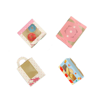 Caja de embalaje con logotipo personalizado para taza de pastel, caja de papel artesanal para limpieza de ventana, servicio de magdalenas, caja de papel para llevar pasteles