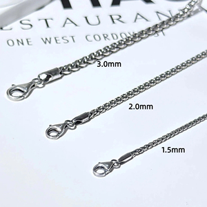 Factory Wholesale 925 <strong>Silver</strong> Necklaces Chopin <strong>Chains</strong> Classic <strong>Long</strong> Rope <strong>Chain</strong> 18K Gold Plated Men Women Gifts Parties - Product Image 5