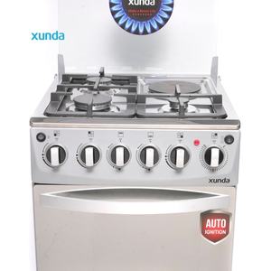 Xunda - Estufa Multifuncional 3 en 1 con Placa <span class=keywords><strong>de</strong></span> <span class=keywords><strong>Gas</strong></span> y Eléctrica, Horno con Parrilla y Bandeja, en Oferta - Product Image 4