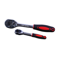 Juego de Herramientas Manuales de 61 Piezas, Llave de Trinquete Métrica, Llave de Trinquete de 1/4 de Pulgada, Varilla de Extensión de Acero al Cromo Vanadio