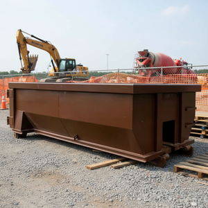 直销定制翻转式垃圾箱 耐用高负载焊接钢制垃圾清运箱 - Product Image 1