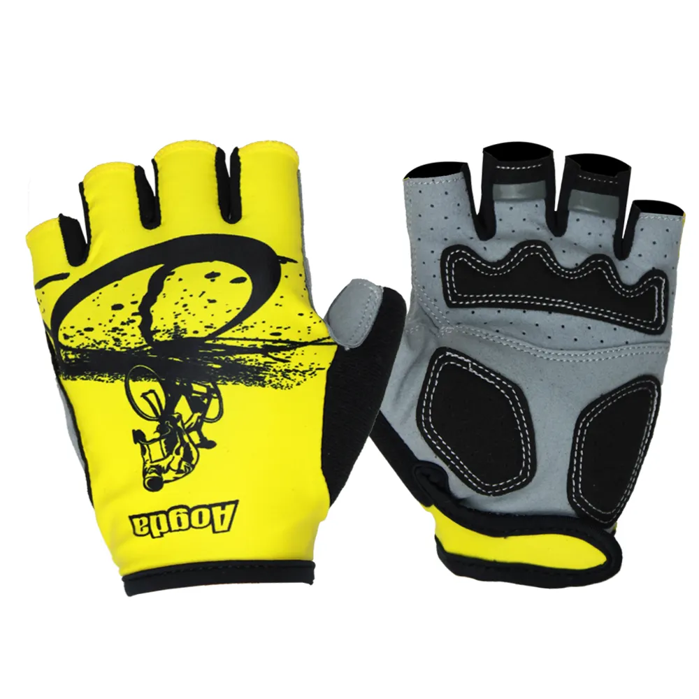 Gants de course demi-doigt pour hommes et femmes, respirants, de course, de vélo, nouveau,