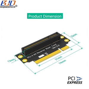 2025 nueva ranura inversa <span class=keywords><strong>PCI</strong></span>-E 3,0 8X a tarjeta adaptadora PCIe X8 para caja de servidor 2U dirección de instalación hacia <span class=keywords><strong>CPU</strong></span> en Stock - Product Image 2