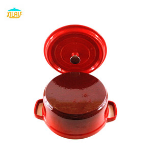 Di alta qualità 24cm bassa <span class=keywords><strong>casseruola</strong></span> padella in <span class=keywords><strong>ghisa</strong></span> smaltata pentola in <span class=keywords><strong>ghisa</strong></span> cottura <span class=keywords><strong>casseruola</strong></span> per la casa - Product Image 5