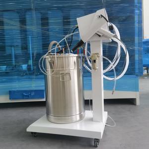 Máquina de Recubrimiento en Polvo Manual GookiiTech, Pistola de Pulverización de Polvo Electrostática Portátil con Tolva de Acero Inoxidable para Pintar Ruedas - Product Image 4