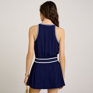 Jupe plissée vintage sur mesure pour femme, en coton respirant, robe de sport d'été, tenue de tennis, grande taille, décontractée, nom d'équipe OEM - Product Image 3