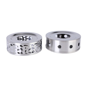 Scaldino per Teiera con Portacandele in Acciaio Inox, Riscaldatore per Teiera in <span class=keywords><strong>Oro</strong></span> Rosa, Set da Caffè e Tè, Accessori di Lusso per il Tè - Product Image 2