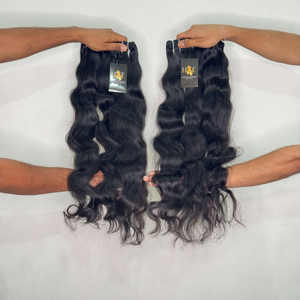 ผมต่อแบบลอนธรรมชาติเป็นลอนธรรมชาติผมคนอินเดียแบบไม่ผ่านการทำเคมี - Product Image 1