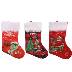 <span class=keywords><strong>Chaussette</strong></span> <span class=keywords><strong>de</strong></span> Noël en peluche <span class=keywords><strong>Grinch</strong></span> pour enfants, sac cadeau pour bonbons <span class=keywords><strong>de</strong></span> la veille <span class=keywords><strong>de</strong></span> Noël - Product Image 5
