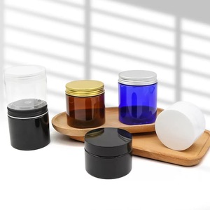 Customized 280g PET Round Plastic Jar Wide Mouth with Wide <strong>Opening</strong> Screw Cap Crown Seal for Lotion Body <strong>Facial</strong> Cream