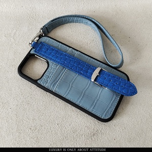 Funda de cuero PU a prueba de golpes para teléfono móvil, Funda de cuero PU personalizada con parachoques, bolsillo para tarjeta, bandolera, con correa larga para el hombro y soporte para el dedo - Product Image 6