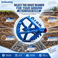 Drillsoltek Ouvre-trou HDD, fraise de déblocage et alargeur de forage pour le forage directionnel horizontal, l'élargissement de trous, les traversées de canalisations et de services