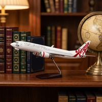 1:130 Virgin Australia Airlines B787-800 Simulation statique modèle d'avion de passagers en résine avec train d'atterrissage lumière LED