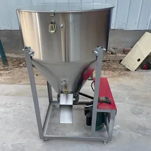 Ev yapımı kanatlı tavuk yem mikseri türkiye hayvan domuz sığır yem karıştırma makinesi yem işleme makinesi satılık küçük 50kg 75