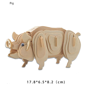 <span class=keywords><strong>Puzzle</strong></span> di <span class=keywords><strong>animali</strong></span> <span class=keywords><strong>in</strong></span> <span class=keywords><strong>legno</strong></span> tagliati al Laser 3D per bambini e adulti - Product Image 3