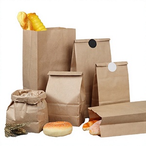 Bolsa de Papel Kraft Clásica Reciclable con Sellado Térmico, Impresión Digital/Gravura, Asas Retorcidas, Multiusos, para Alimentos, Sushi y Comida para Mascotas, en Oferta - Product Image 3