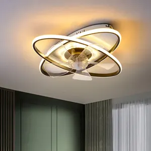 Nouveau ventilateur lampe créative chambre LED ventilateur de plafond lumière économie d'énergie lampe de salon