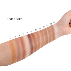 Custom Private Label Single Highlight Makeup Palette Item <strong>Face</strong> Bronze 6 Colors Small Accept Feature <strong>Powder</strong> Form Whitening <strong>Origin</strong>