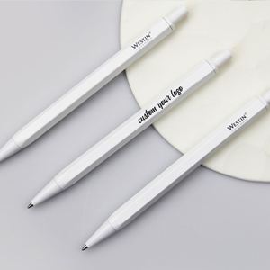 Custom Hexagonal Press Half Metal Ballpoint <b>Pen</b> Metal Aluminum Ballpoint <b>Pen</b> <b>Cheap</b> Price Logo Printed Writing - Product Image 1