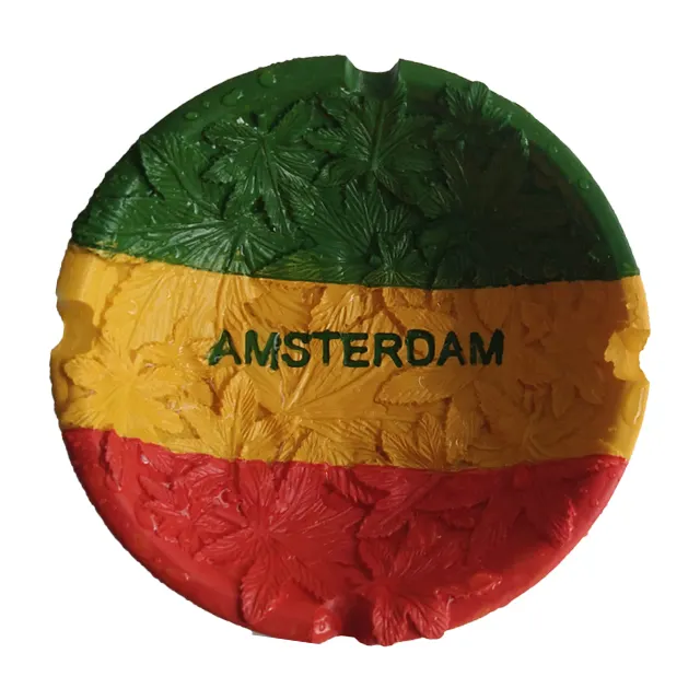 Feuille d'Amsterdam Rasta Ahstray en résine