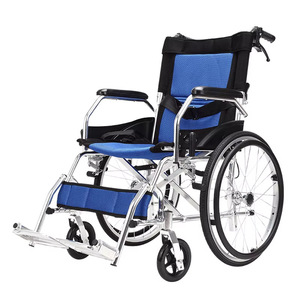 Zhongzhi Medical Foldable Manual Wheelchair Aluminum Alloy 863 Lightweight Portable For Elderly Disabled Outdoor Use - Product Image 1