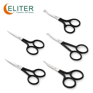 Tijeras de mango de revestimiento suave al tacto de goma negra al por mayor éxito de ventas Eliter tijeras de uñas de buena calidad Tijeras para uñas - Product Image 4