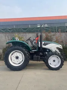 Tracteur à roues 40hp 50hp 60hp 70hp avec auvent durable et à bas prix pour un usage agricole Offre Spéciale bon marché usine manufacturi