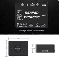Émetteur vidéo FPV Foxeer Reaper Extreme VTX 3W 5.8G 72CH en plastique 15.2g |   Pièces détachées pour drones RC Freestyle/compétition