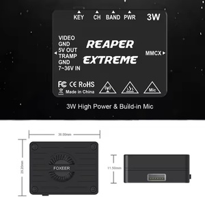 Foxeer Reaper Extreme VTX 3W 5.8G 72CH FPV Video Transmitter | Freestyle/Racing Drones High-Power Cooling System Factory Direct - Product Image 3