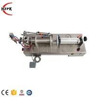 HZPK G1WGD Semi automatique horizontale bouteille d'eau miel remplissage Sauce crème détergent Ketchup pâte liquide Machine de remplissage