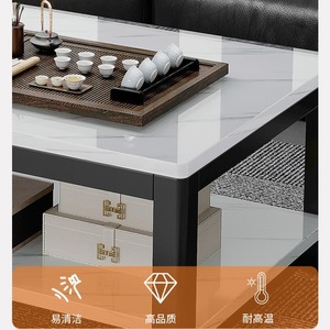 Modern Tempered Glass Coffee <b>Table</b> With Storage Shelf For Living Room Home Use <b>Small</b> Apartment Tea <b>Table</b> Sofa Furniture - Product Image 4