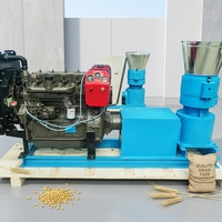 Nouvelle machine à granulés d'alimentation animale diesel 800kgs/h presse à bois moulin à granulés machine de traitement d'aliments pour bovins volailles poulets