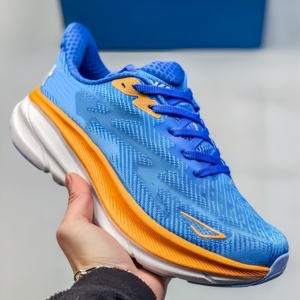 Chaussures de course unisexes Hokas 9 de haute qualité, à semelle épaisse, amortissantes, respirantes, en mesh, pour l'été, chaussures de tennis - Product Image 1