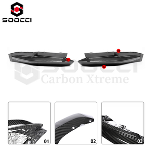 Diffusore Posteriore in Fibra di Carbonio Stile OEM, <span class=keywords><strong>Spoiler</strong></span> <span class=keywords><strong>Alettone</strong></span> Nuovo per BMW G80 G81 M3 G82 G83 M4, Splitter Laterale Posteriore - Product Image 2