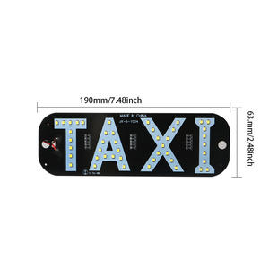 Luz de señal LED para parabrisas de Taxi, lámpara indicadora de cabina, enchufe de encendedor de cigarrillos, estado usado, luces indicadoras de TAXI vacías - Product Image 3