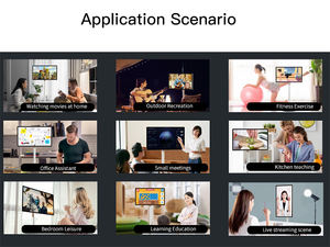 लाइव प्रसारण के लिए रोटेटिंग स्टैंड 27/32 इंच टच स्क्रीन एंड्रॉइड सिस्टम कियोस्क टैबलेट - Product Image 4