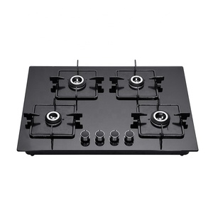 เตาแก๊สแบบฝัง 4 หัวเตา คุณภาพสูง ราคาดี พร้อมกระจกนิรภัย - Product Image 1